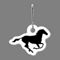 Zippy Clip - Galloping Horse Silhouette Tag W/ Clip Tab